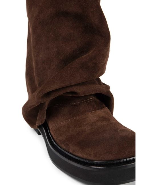 The Attico Brown Robin Combat Boots