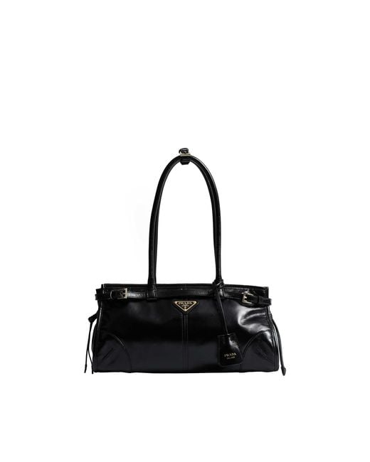 Prada Black Bonnie Medium Leather Bag