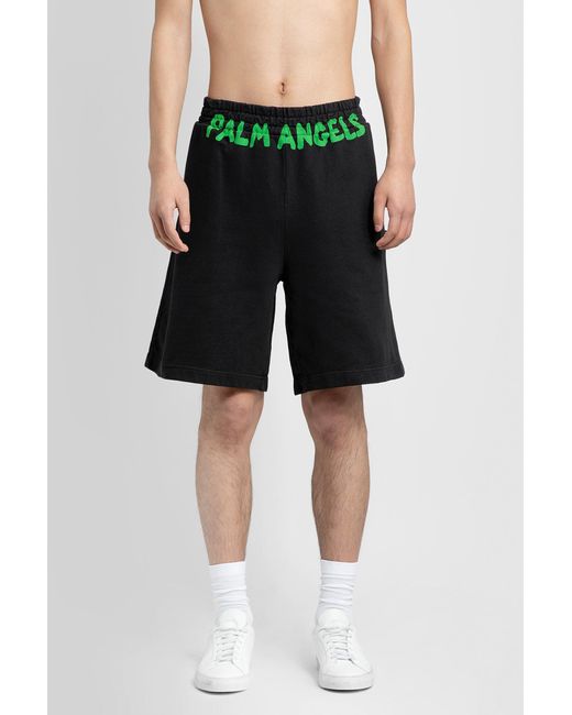 Palm Angels Black Shorts for men