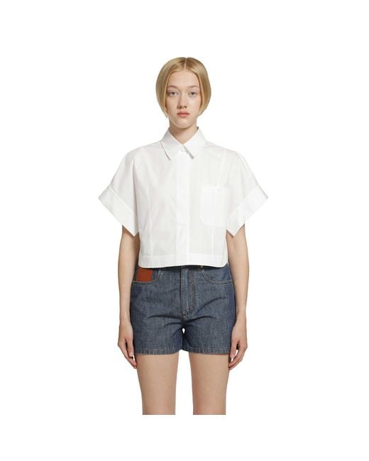 Fendi White Poplin Shirt