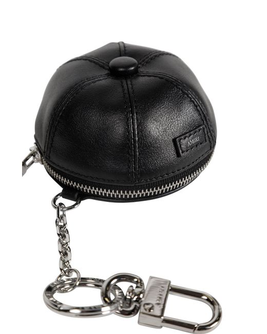 Amiri Black Ma Hat Keychain for men