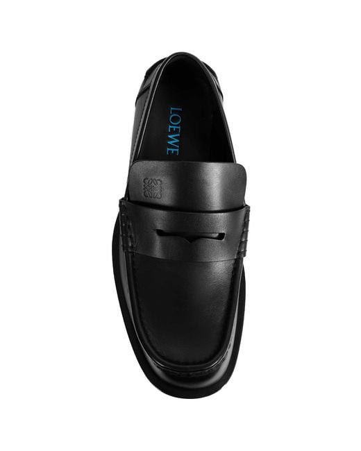 Loewe Black Bobine Loafers for men