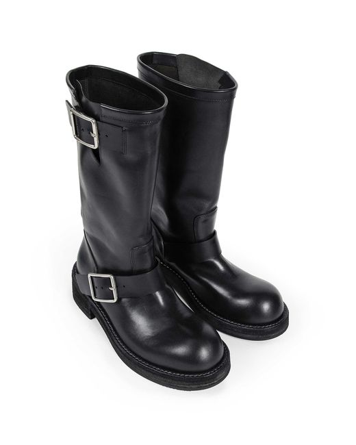 Ann Demeulemeester Black Sarith Biker Boots