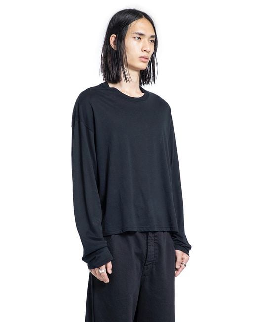 Ann Demeulemeester Blue Emil 'Hollow Sound' Long Sleeve T-Shirt for men