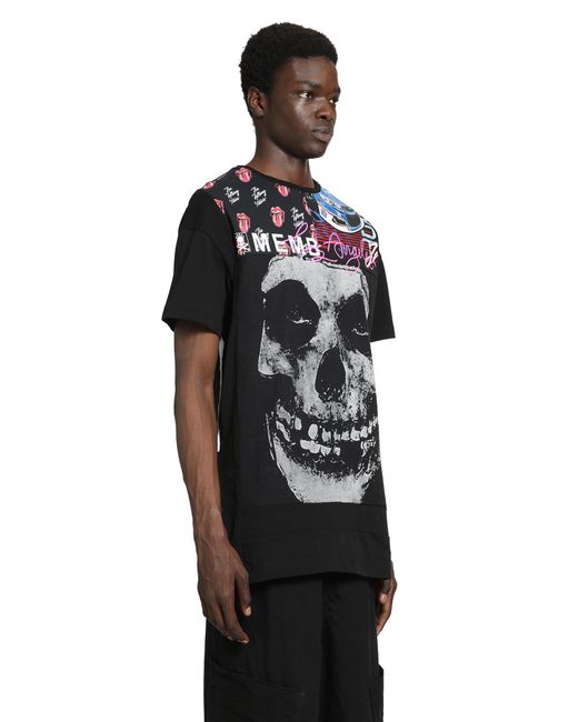 Massimo Sabbadin Black Printed Jersey T-Shirt for men