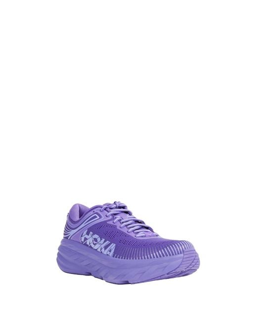 Hoka One One Purple Bondi 7 Sneakers