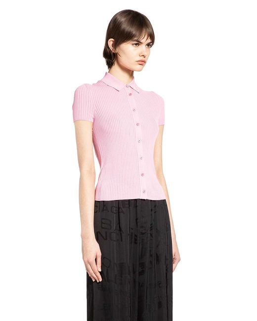 Balenciaga Red Short Sleeve Shirt