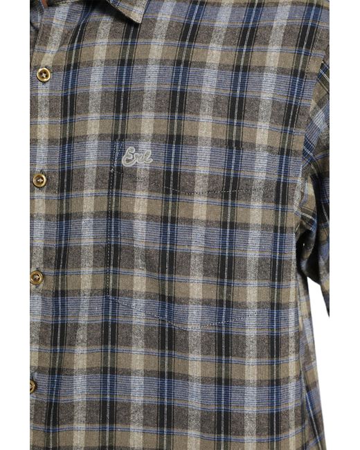 ERL Gray Checked Woven Shirt for men