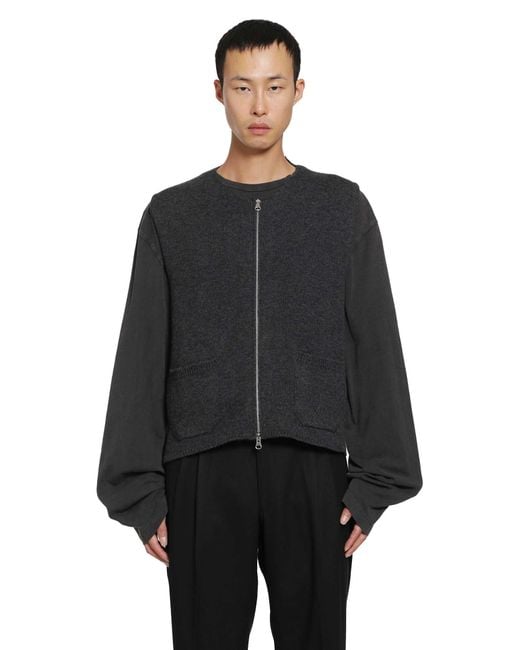 SALON C. LUNDMAN Black Zip Gilet for men