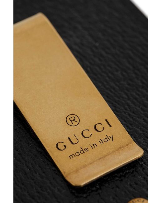 Gucci Black Gg Marmont Card Case for men