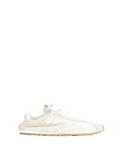 Miu Miu White Plume Sneakers