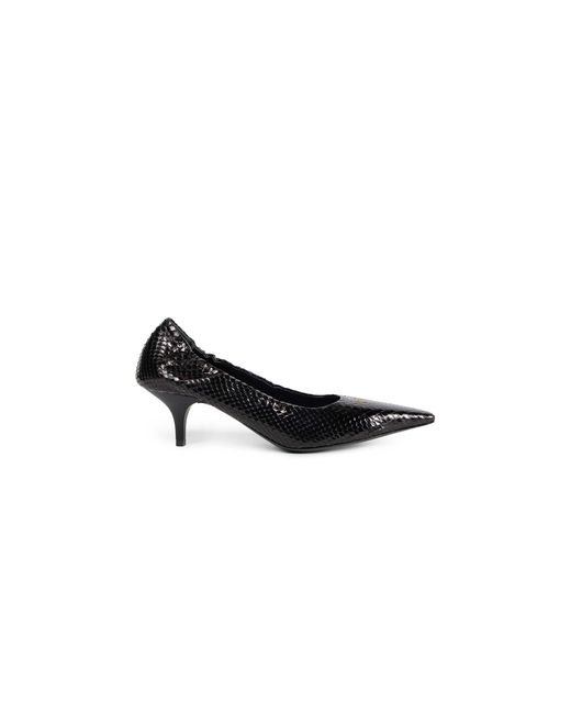 Miu Miu Black Snakeskin Pumps