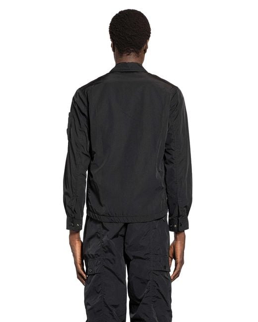 C P Company Black Chrome-R Lens Overshirt for men