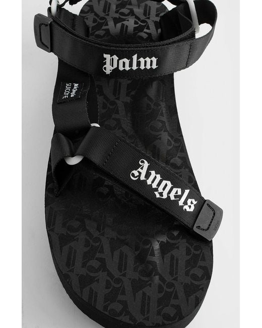 Palm Angels Black Sandals for men