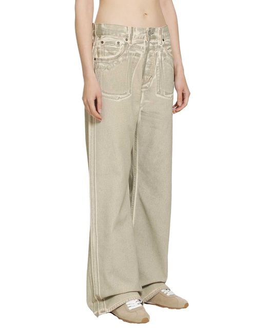 Acne Natural Overprint 5 Pocket Jeans