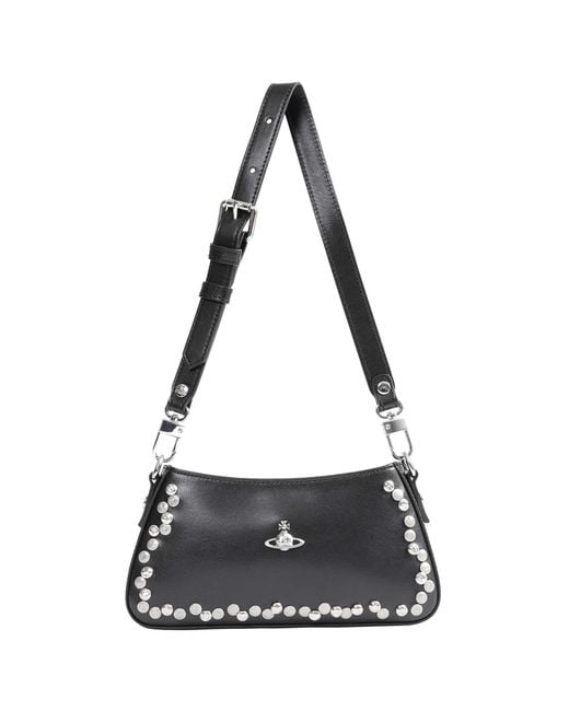 Vivienne Westwood Black Tasha Shoulder Phone Bag