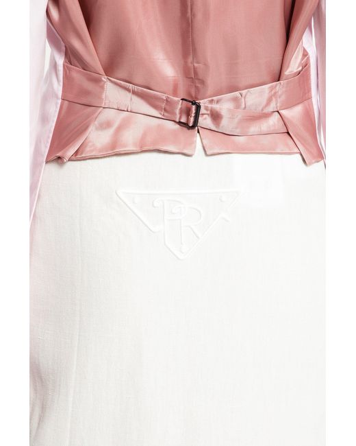 Prada White Oxford Cotton Shirt