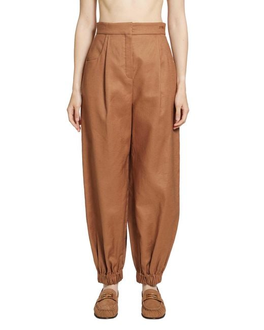 Fendi Brown Ballon Pants