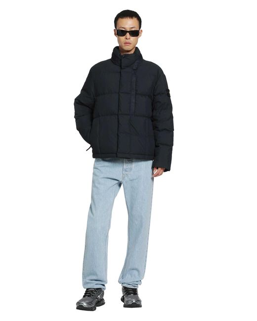Stone Island Black 4100046 Down Jacket for men