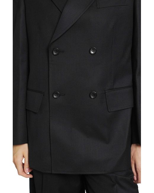Junya Watanabe Black Double Breasted Blazer