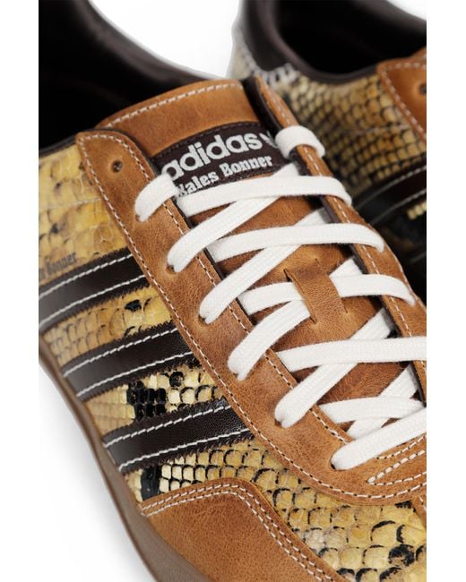 Adidas Brown X Wales Bonner Gazelle Sneakers for men