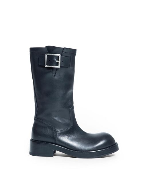 Ann Demeulemeester Blue Neldor Engineer Boots for men