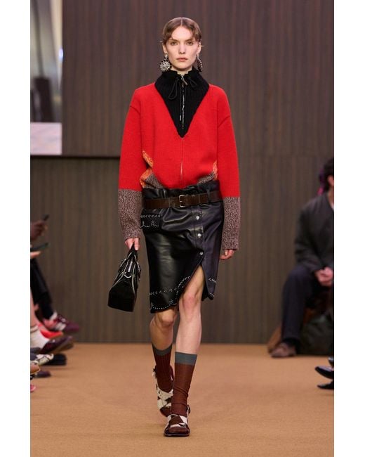 Marni Red 'M' Wool Cashmere Jacket