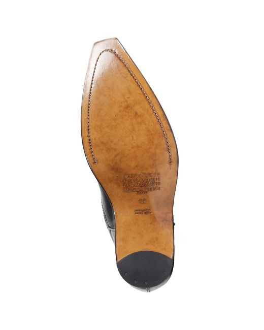 Maison Margiela Black Heel-Less Western Boots