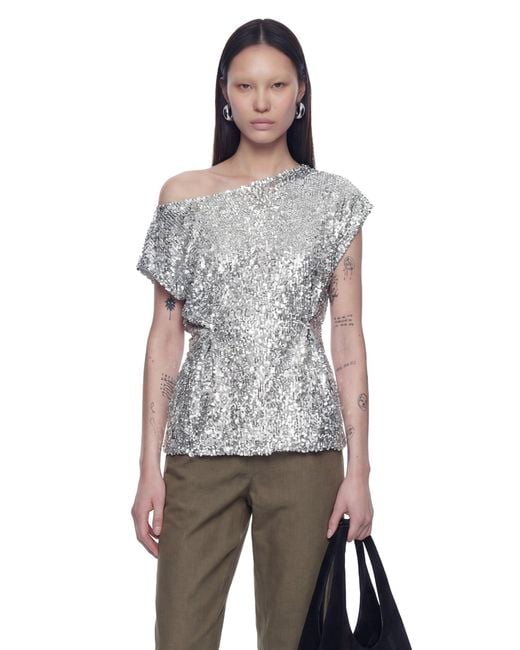 Coperni Gray Zero Waste Adjustable Tee