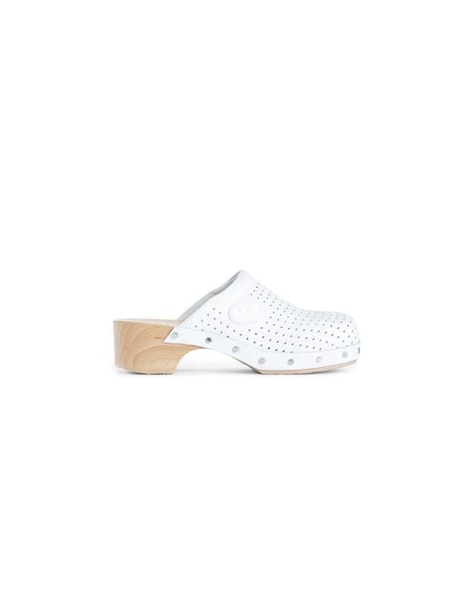 Balenciaga White Mules
