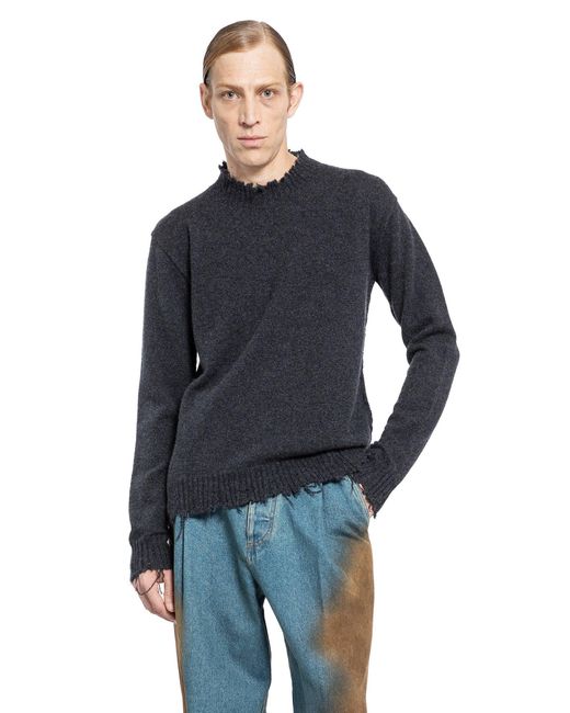 Uma Wang Blue Long Sleeve Sweater for men