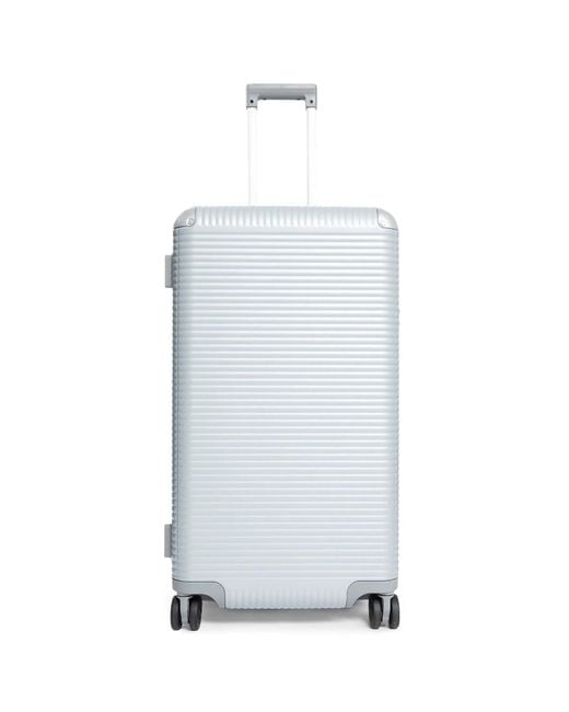Fpm White Bank Zip Deluxe Trunk On Wheels for men