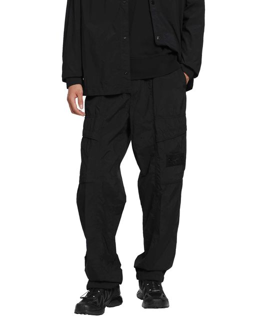 Stone Island Black 3100026 Cargo Pants for men