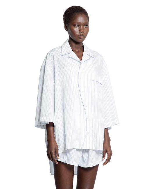Ssheena White Baseball Stripped Shirt