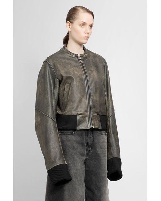 Martin margiela leather jacket cheap