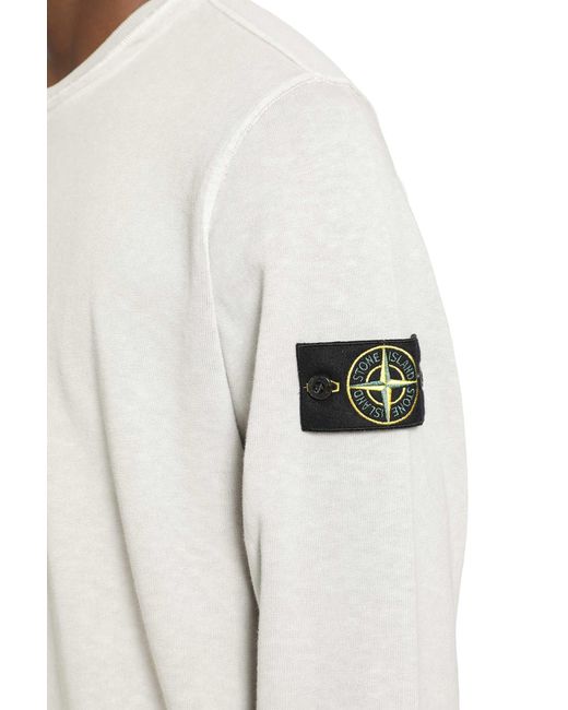 Stone Island White 6100034 Sweatshirt for men