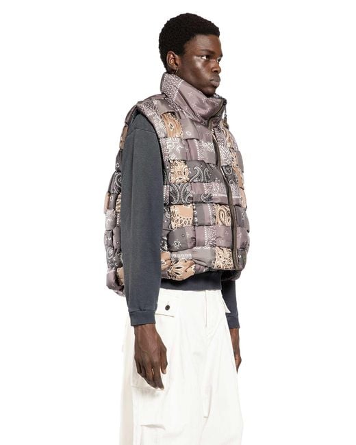 Kapital Brown Bandana Nylon Keel Weaving Vest for men