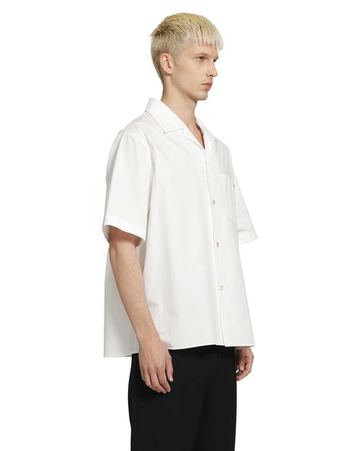 Valentino White Vlogo Cotton Shirt for men