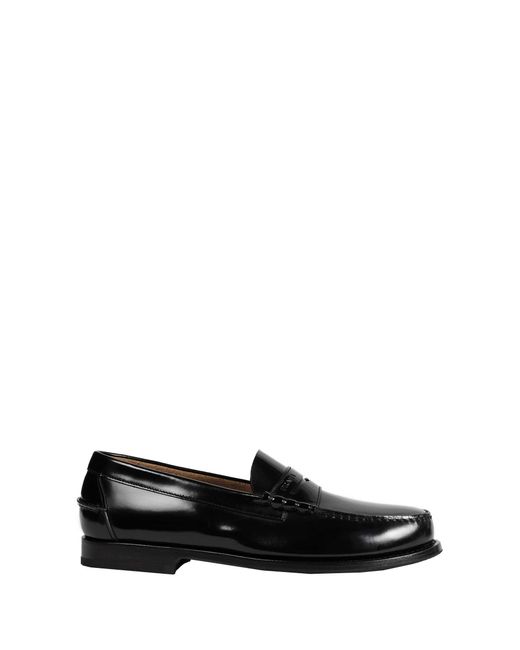 Prada Black Brushed Leather Loafers for men