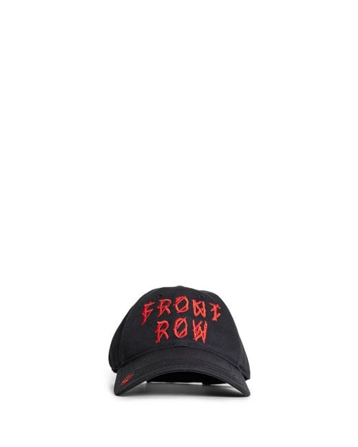 44 Label Group Red Front Row Cotton Gabardine Cap for men