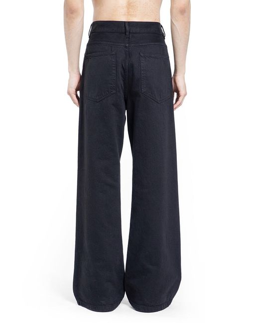 Ann Demeulemeester Blue Modest 5 Pockets Relaxed Flared Trousers for men