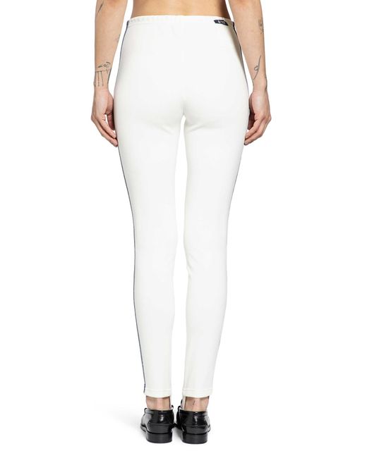 Prada White Fleece Leggings
