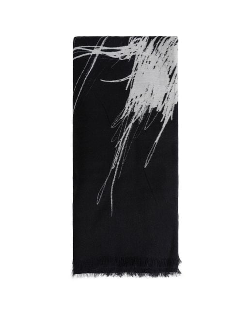Ann Demeulemeester Black Vesta Square Scarf