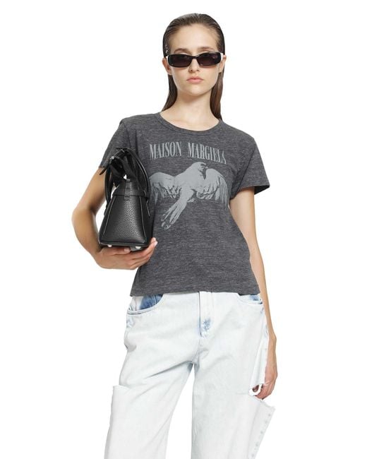 Maison Margiela Blue Cotton T-Shirt
