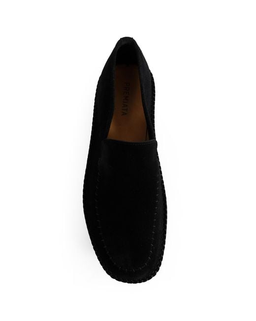 Premiata Black Cobonero Suede Loafers for men