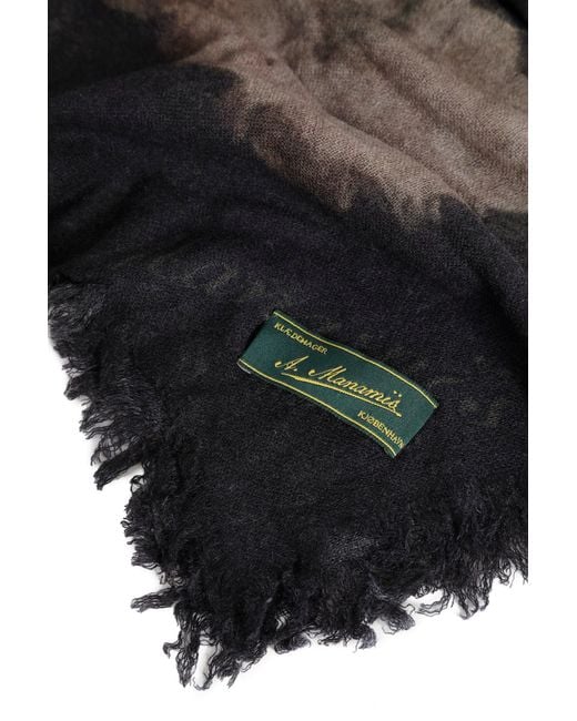Aleksandr Manamïs Black Cashmere Scarf