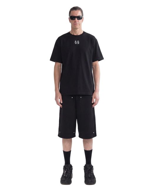44 Label Group Black Rivet Sw Shorts for men