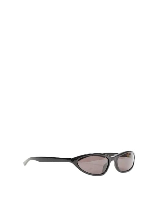 Balenciaga Black Neo Oval 2.0 Sunglasses for men