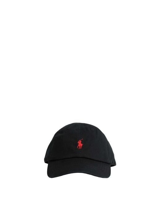 Polo Ralph Lauren Black Pony Twill Sports Cap for men