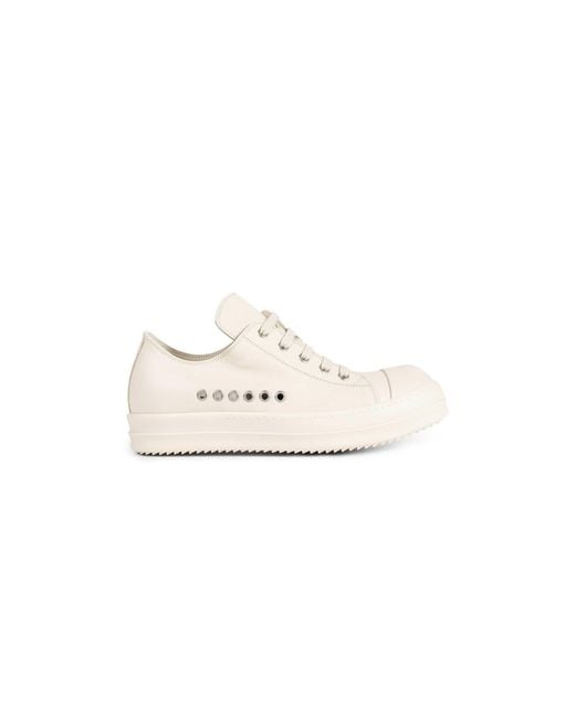 Rick Owens White Temple Extreme Low Sneakers